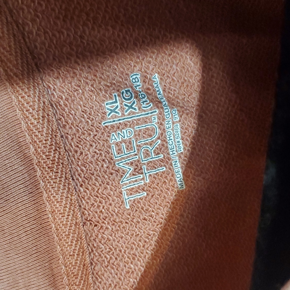 Time and Tru Rust Faded Sweater XL 16 18 - Picture 2 of 5